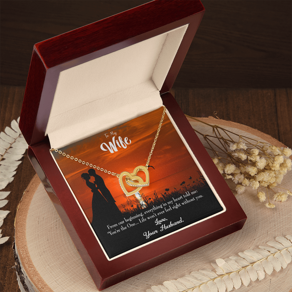 To My Wife You're the One! Inseparable Necklace-Express Your Love Gifts