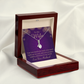 To My Wife Your Kiss Mends My Heart Alluring Ribbon Necklace Message Card-Express Your Love Gifts