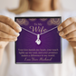 To My Wife Your Kiss Mends My Heart Alluring Ribbon Necklace Message Card-Express Your Love Gifts