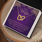 To My Wife Your Kiss Mends My Heart Inseparable Necklace-Express Your Love Gifts
