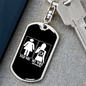 To My Wife Your Wife My Wife Boss Babe Keychain Stainless Steel or 18k Gold Dog Tag Keyring-Express Your Love Gifts