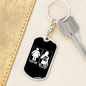To My Wife Your Wife My Wife Boss Babe Keychain Stainless Steel or 18k Gold Dog Tag Keyring-Express Your Love Gifts