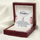 To Our Daughter We Love You Alluring Ribbon Necklace Message Card-Express Your Love Gifts