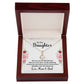 To Our Daughter We Love You Alluring Ribbon Necklace Message Card-Express Your Love Gifts