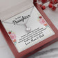 To Our Daughter We Love You Eternal Hope Necklace Message Card-Express Your Love Gifts