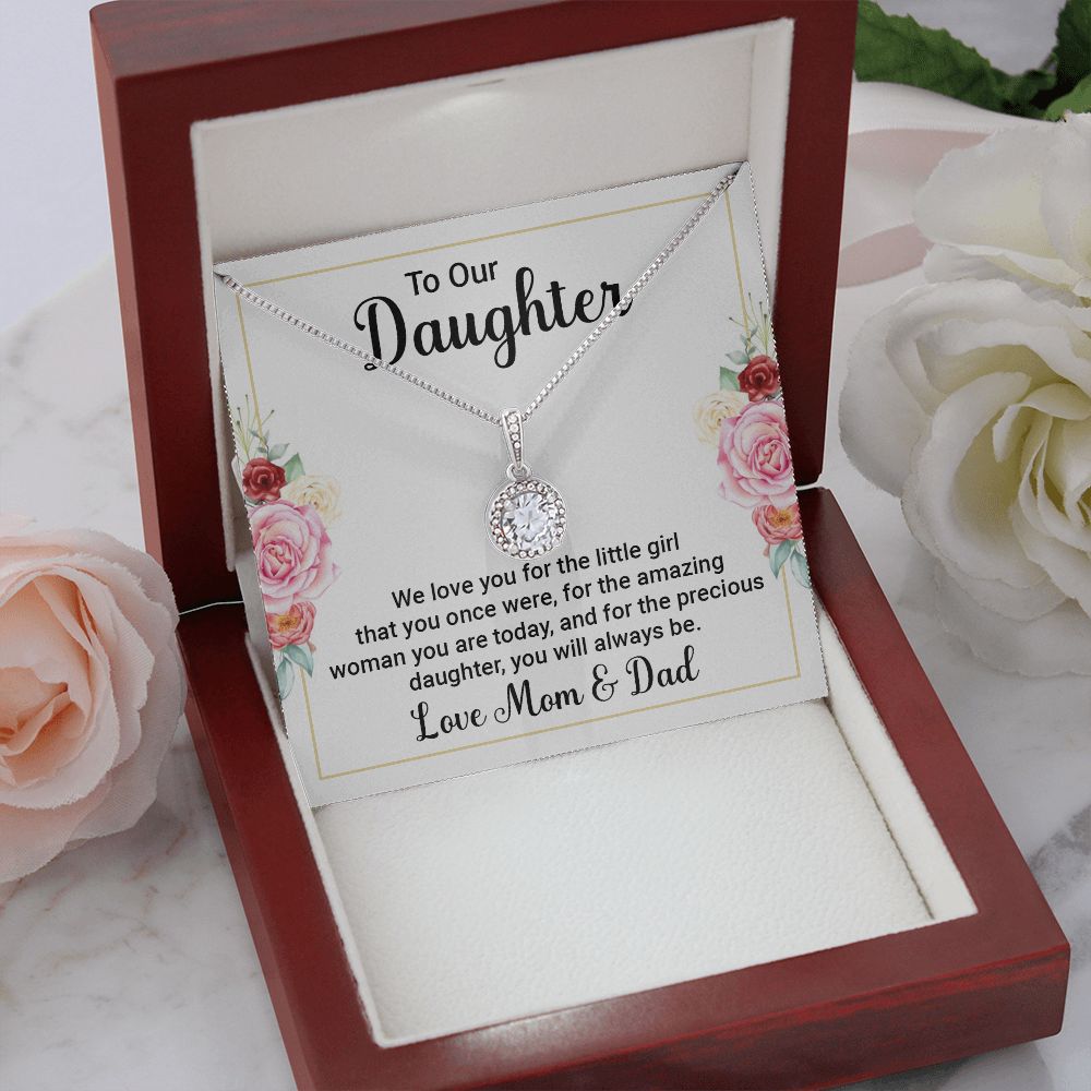 To Our Daughter We Love You Eternal Hope Necklace Message Card-Express Your Love Gifts