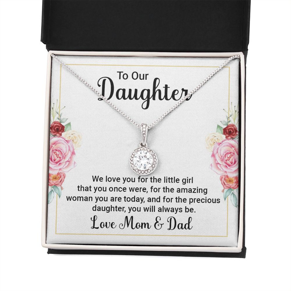 To Our Daughter We Love You Eternal Hope Necklace Message Card-Express Your Love Gifts
