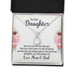 To Our Daughter We Love You Eternal Hope Necklace Message Card-Express Your Love Gifts