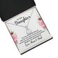 To Our Daughter We Love You Eternal Hope Necklace Message Card-Express Your Love Gifts
