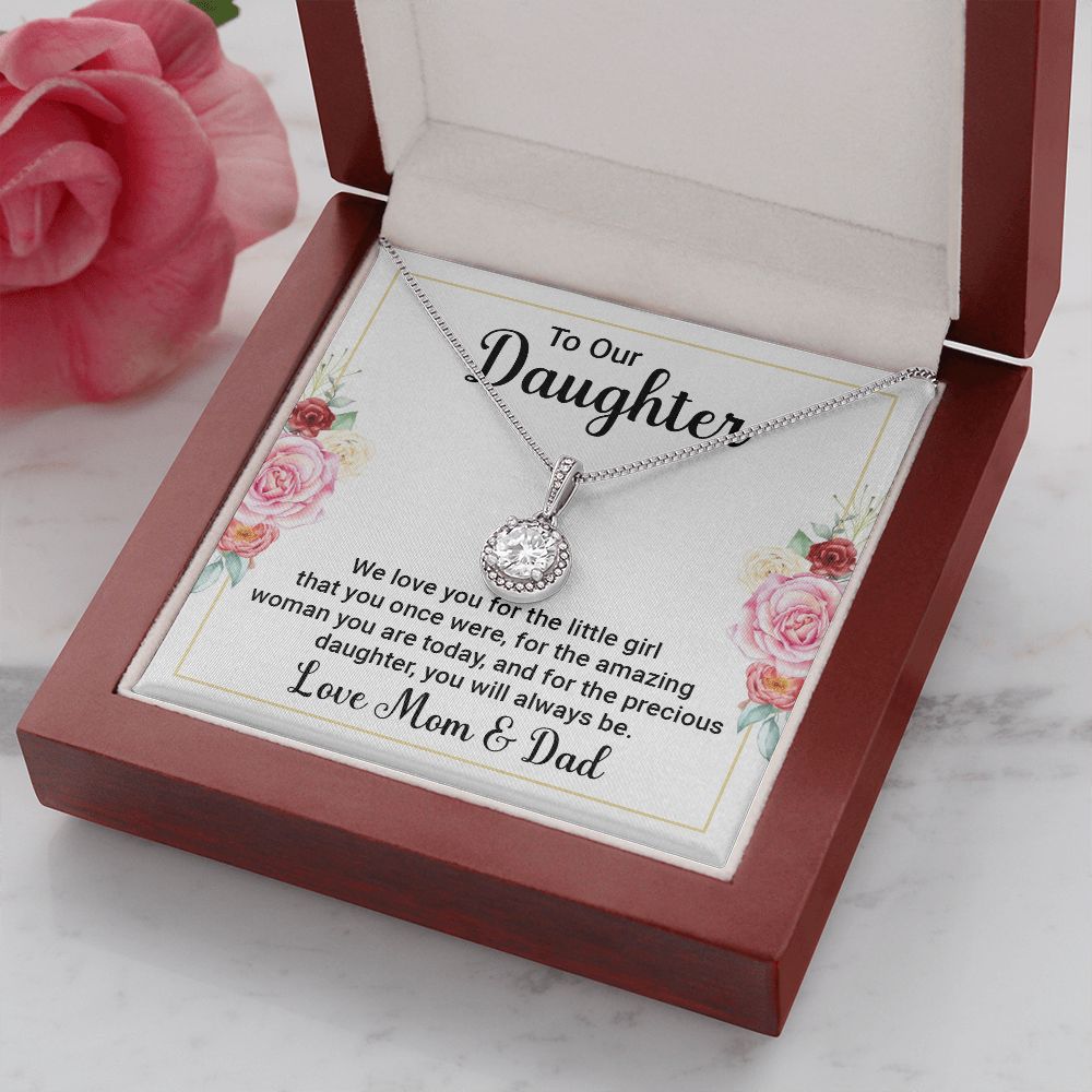 To Our Daughter We Love You Eternal Hope Necklace Message Card-Express Your Love Gifts