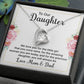 To Our Daughter We Love You Forever Necklace w Message Card-Express Your Love Gifts