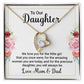 To Our Daughter We Love You Forever Necklace w Message Card-Express Your Love Gifts