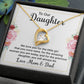 To Our Daughter We Love You Forever Necklace w Message Card-Express Your Love Gifts