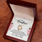 To Our Daughter We Love You Forever Necklace w Message Card-Express Your Love Gifts