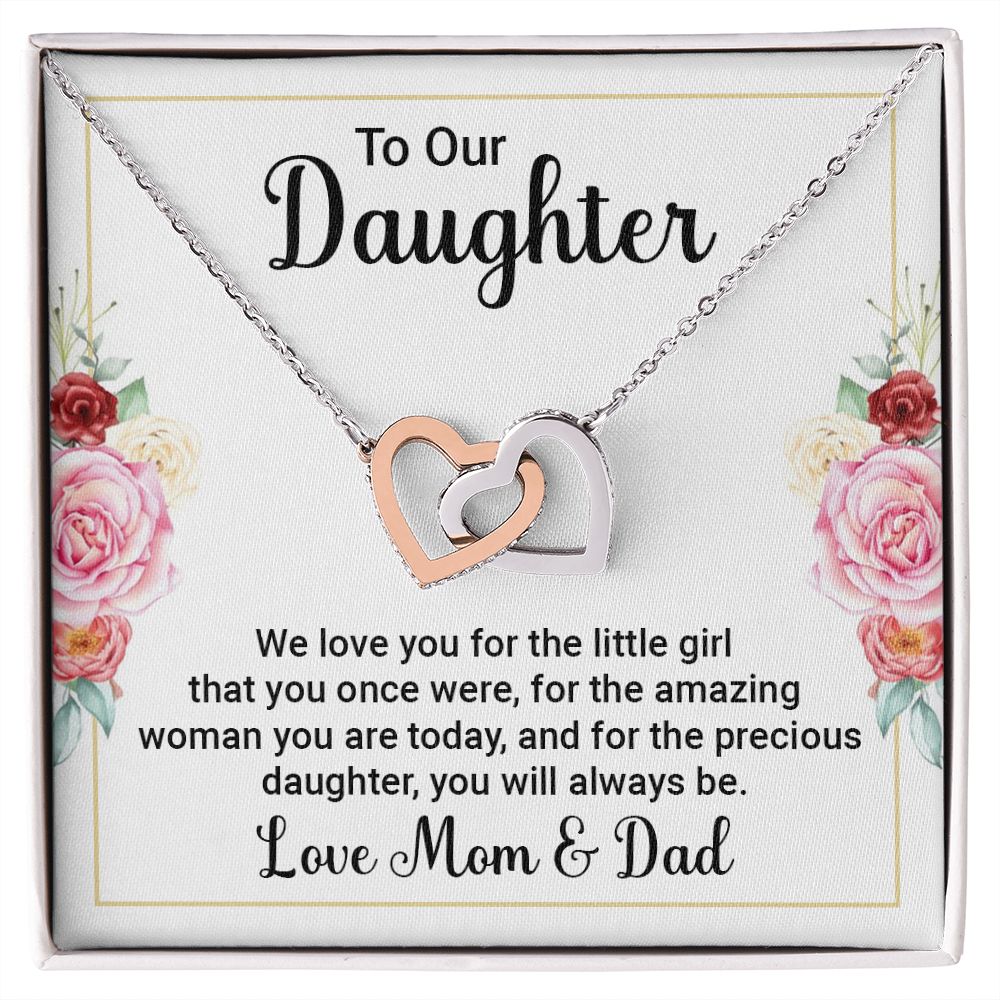 To Our Daughter We Love You Inseparable Necklace-Express Your Love Gifts