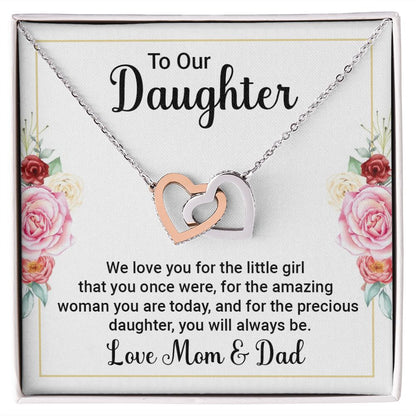 To Our Daughter We Love You Inseparable Necklace-Express Your Love Gifts