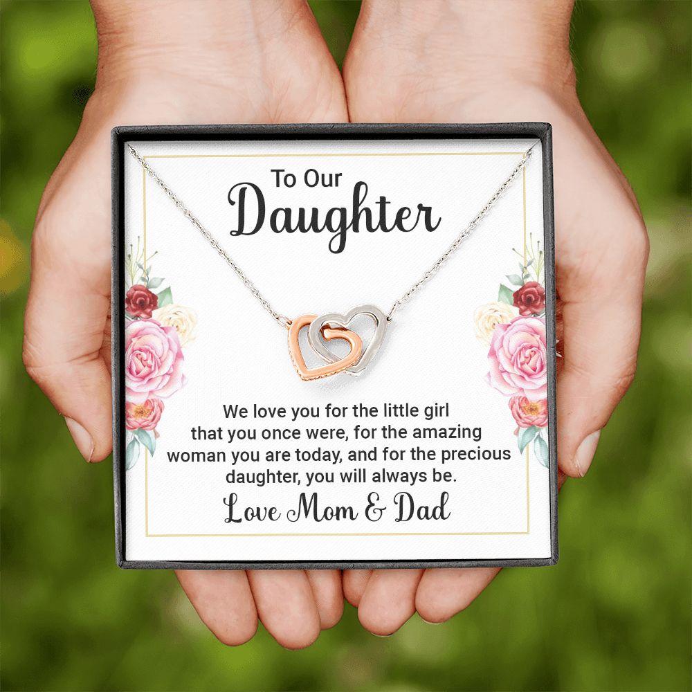 To Our Daughter We Love You Inseparable Necklace-Express Your Love Gifts