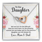 To Our Daughter We Love You Inseparable Necklace-Express Your Love Gifts