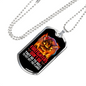 To Put Out Flames Firefighter Gift Stainless Steel or 18k Gold Dog Tag 24" Chain-Express Your Love Gifts