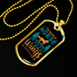 To Ride a Horse is to Fly Without Wings Horse Necklace Stainless Steel or 18k Gold Dog Tag 24" Chain-Express Your Love Gifts