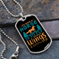To Ride a Horse is to Fly Without Wings Horse Necklace Stainless Steel or 18k Gold Dog Tag 24" Chain-Express Your Love Gifts