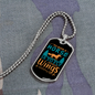 To Ride a Horse is to Fly Without Wings Horse Necklace Stainless Steel or 18k Gold Dog Tag 24" Chain-Express Your Love Gifts