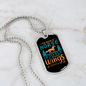 To Ride a Horse is to Fly Without Wings Horse Necklace Stainless Steel or 18k Gold Dog Tag 24" Chain-Express Your Love Gifts