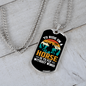 To Ride on a Horse Horse Necklace Stainless Steel or 18k Gold Dog Tag 24" Chain-Express Your Love Gifts