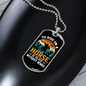 To Ride on a Horse Horse Necklace Stainless Steel or 18k Gold Dog Tag 24" Chain-Express Your Love Gifts