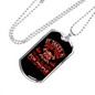 To Risk For People Firefighter Gift Stainless Steel or 18k Gold Dog Tag 24" Chain-Express Your Love Gifts