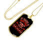 To Risk For People Firefighter Gift Stainless Steel or 18k Gold Dog Tag 24" Chain-Express Your Love Gifts