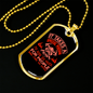 To Risk For People Firefighter Gift Stainless Steel or 18k Gold Dog Tag 24" Chain-Express Your Love Gifts