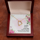 To Sister A Female Sibling Forever Necklace w Message Card-Express Your Love Gifts