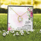To Sister A Female Sibling Forever Necklace w Message Card-Express Your Love Gifts