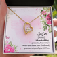 To Sister A Female Sibling Forever Necklace w Message Card-Express Your Love Gifts