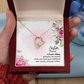 To Sister A Female Sibling Forever Necklace w Message Card-Express Your Love Gifts