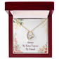 To Sister Forever Forever Necklace w Message Card-Express Your Love Gifts