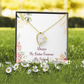 To Sister Forever Forever Necklace w Message Card-Express Your Love Gifts