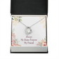 To Sister Forever Forever Necklace w Message Card-Express Your Love Gifts