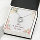 To Sister Forever Forever Necklace w Message Card-Express Your Love Gifts
