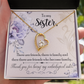 To Sister Forever Necklace w Message Card-Express Your Love Gifts