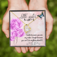 To Sister I Smile Because You Are My Sister Forever Necklace w Message Card-Express Your Love Gifts