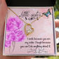 To Sister I Smile Because You Are My Sister Forever Necklace w Message Card-Express Your Love Gifts