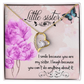 To Sister I Smile Because You Are My Sister Forever Necklace w Message Card-Express Your Love Gifts