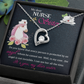 To Sister My Dear Nurse Sister Forever Necklace w Message Card-Express Your Love Gifts