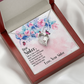 To Sister Side by Side Forever Necklace w Message Card-Express Your Love Gifts