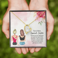 To Sister Special Sister Forever Necklace w Message Card-Express Your Love Gifts