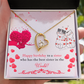 To Sister To The Best Sister Birthday Message Forever Necklace w Message Card-Express Your Love Gifts