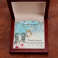 To Sister You Will Always Be Forever Necklace w Message Card-Express Your Love Gifts