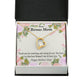 To Step Mom Bonus Mom Blessed to Have You Forever Necklace w Message Card-Express Your Love Gifts